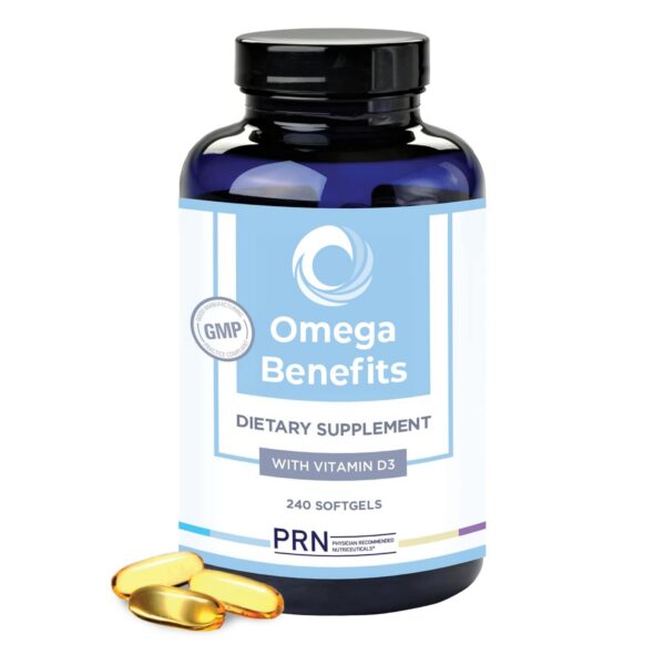 Frente de envase PRN Omega 3 Softgels