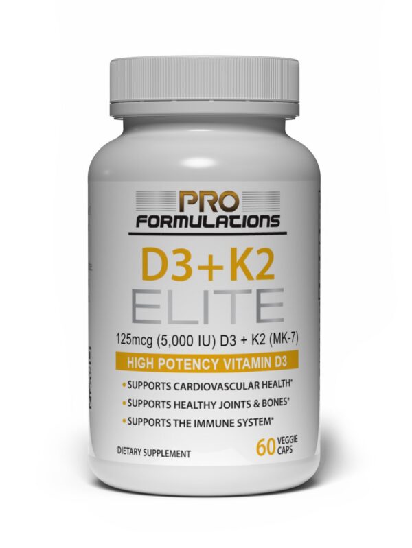 Version 1.0.0 Frasco de Pro Formulations MD D3 K2 Elite