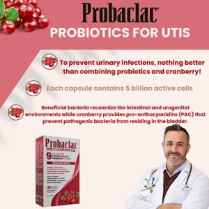 Probaclac cápsulas vegetarianas para salud digestiva y urinaria