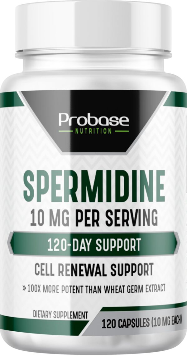 Frasco de Probase Nutrition Spermidine 120 cápsulas