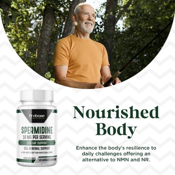 Etiqueta frontal de Probase Nutrition Spermidine