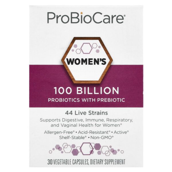 ProBioCare probiótico mujeres salud digestiva 100 mil millones CFUs