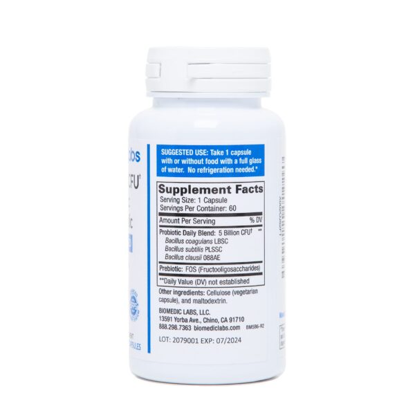 Version 1.0.0 Probiotic Rx caja y frasco suplemento probiótico salud intestinal