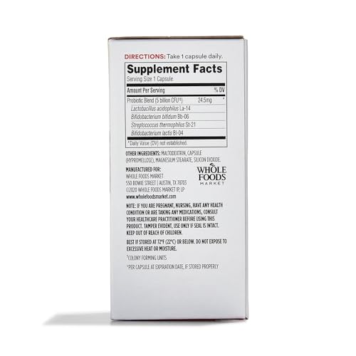 Probiótico 5 mil millones UFC de 365 Everyday Value para digestión