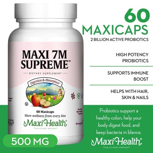 Probiótico alta potencia Maxi Health 7M Supreme