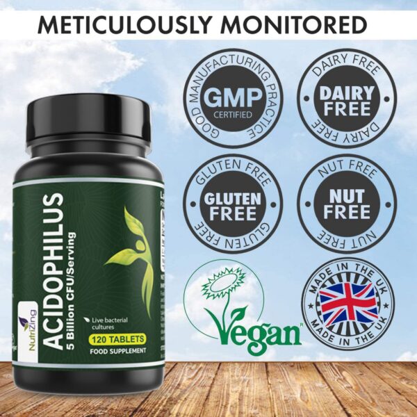 Probiótico alta potencia NutriZing sin necesidad refrigeración