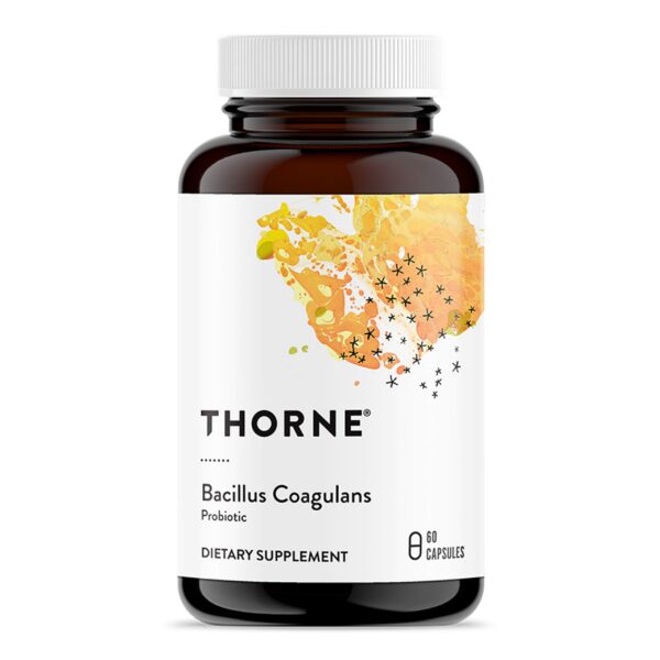 Probiotico Bacillus Coagulans THORNE en envase