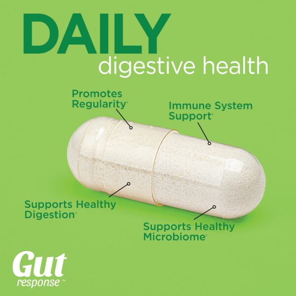 Probiótico Gut Response sin gluten sin OGM, 30 cápsulas