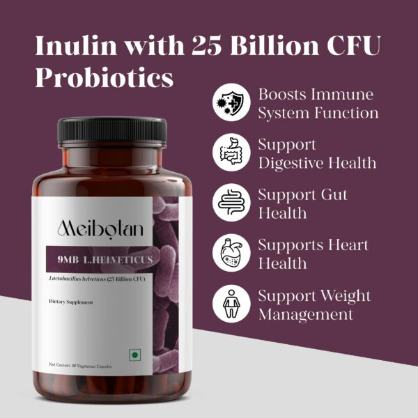 Version 1.0.0 Probiótico para hombres y mujeres con 25 mil millones CFU MEIBOTAN