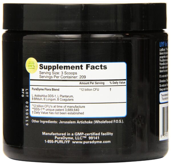 Version 1.0.0 Probiótico líquido LiyfBiotic PuraDyme para salud digestiva