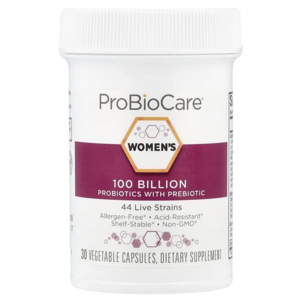 Probiótico para mujeres ProBioCare 44 cepas 100 mil millones CFUs
