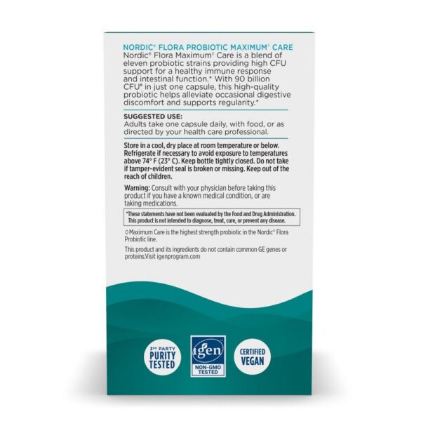 Probiótico múltiple cepas vegano Nordic Naturals salud