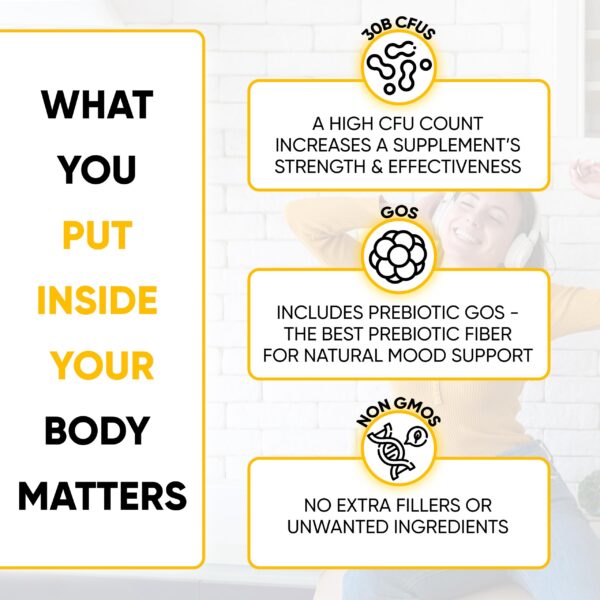 Probiótico prebiótico cápsulas sin refrigerar Lifted Naturals