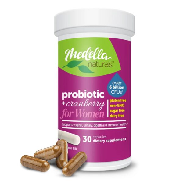Probiótico prebiótico Medella Naturals para mujeres 30 cápsulas