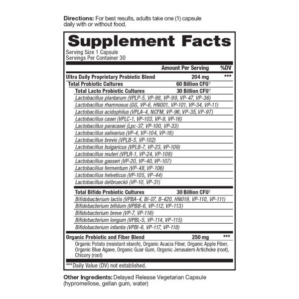 Probiótico con prebióticos Vital Pro Naturals