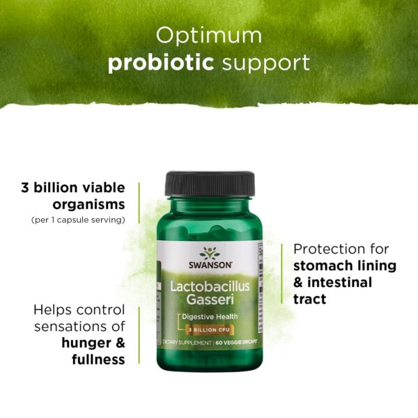 Probiótico Swanson mejora el metabolismo de grasas y saciedad