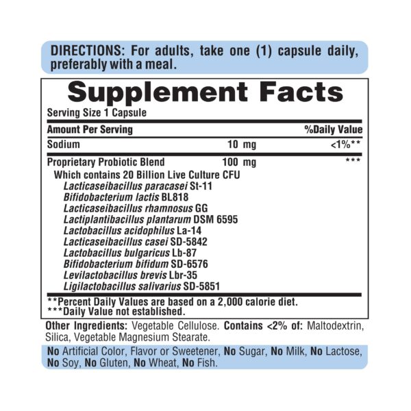 Probiótico con vitamina D para sistema inmune y digestivo