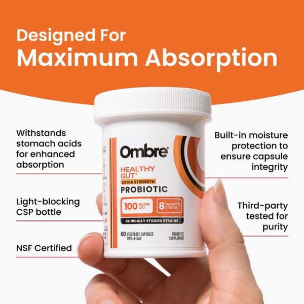 Probióticos para hombres y mujeres Ombre fórmula vegana