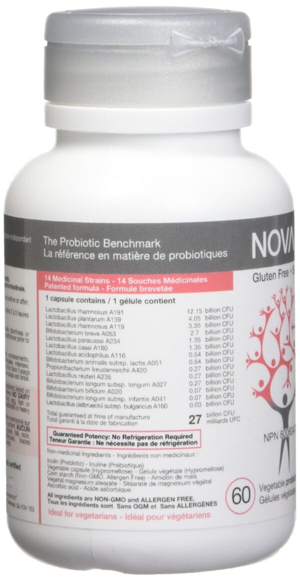 Probióticos para mujeres Nova Probiotics Feminine 27 mil millones