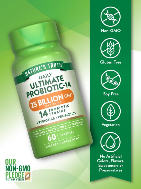 Probióticos Nature's Truth para hombre y mujer envase frontal