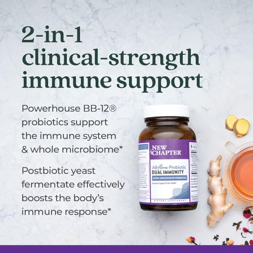 Probióticos New Chapter para salud digestiva e inmunológica