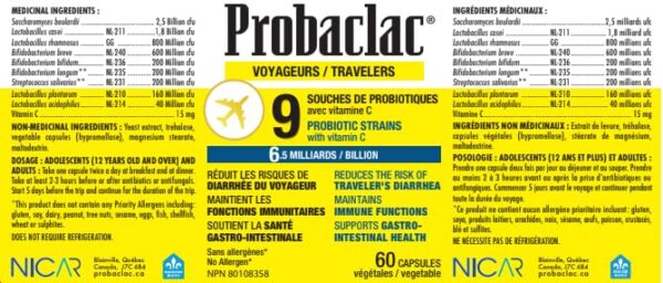 Version 1.0.0 Probióticos Probaclac con 9 cepas para flora intestinal saludable