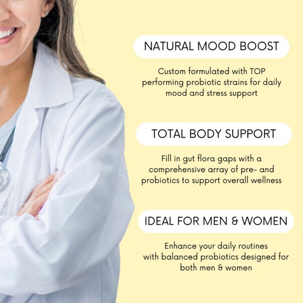 Probióticos sin histamina ni D-lactato para salud digestiva