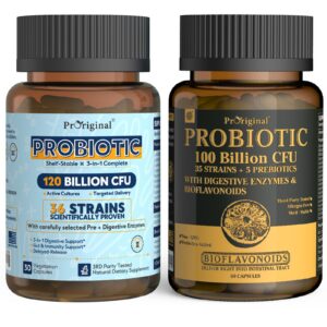 Version 1.0.0 Probióticos veganos Proriginal 100B y 120B CFU para salud digestiva