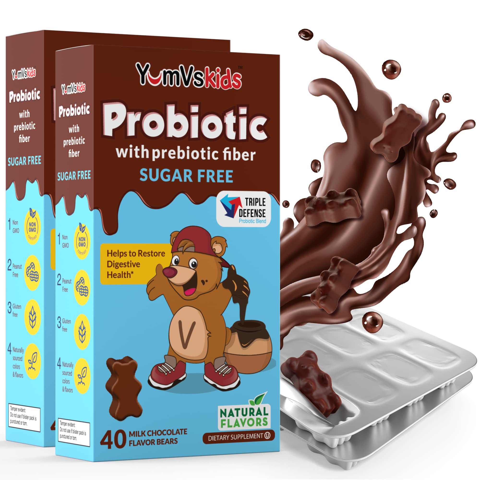 YUM-V'S Probiotics & Prebiotics for Kids