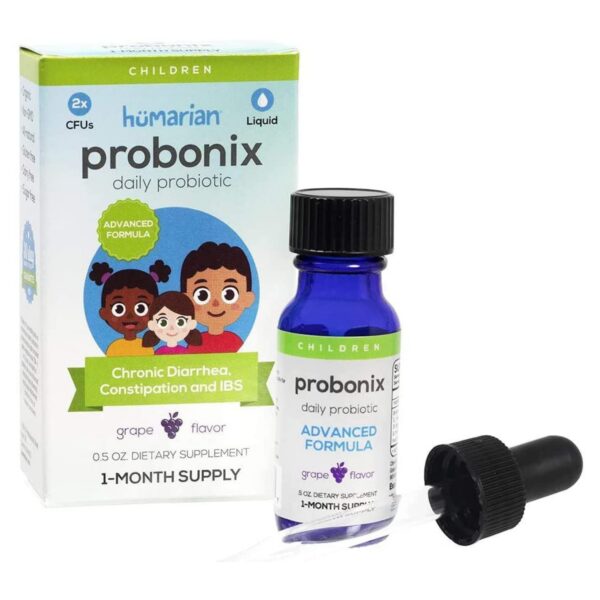 Probonix humarian probióticos avanzados para niños sabor uva
