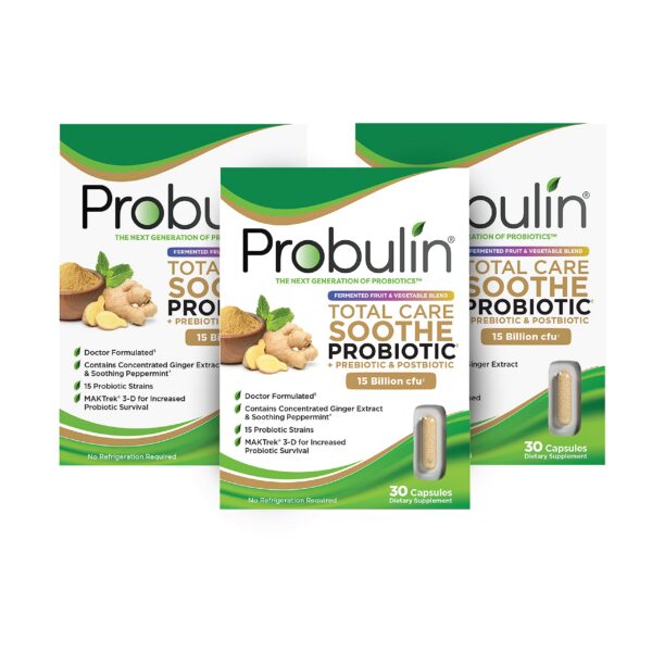 Paquete Probulin Total Care Soothe 30 cápsulas veganas