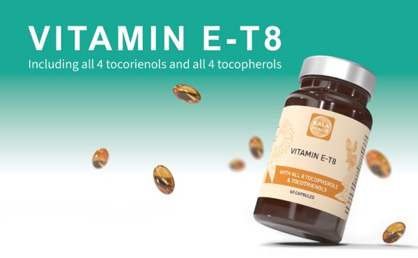 Cápsulas de vitamina E Kala con fórmula pura y eficaz