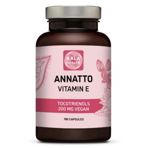 Frontal de envase Annatto Tocotrienols vitamina E en cápsulas