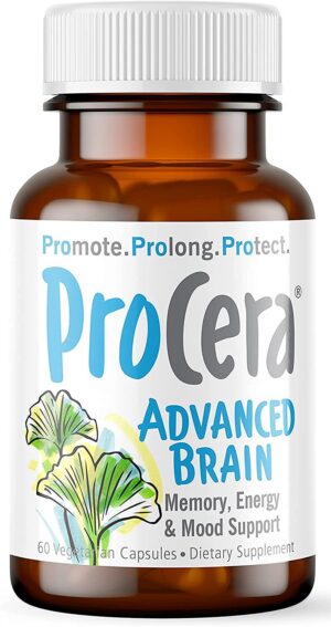 Frasco de Procera Advanced Brain para mejorar memoria y concentración