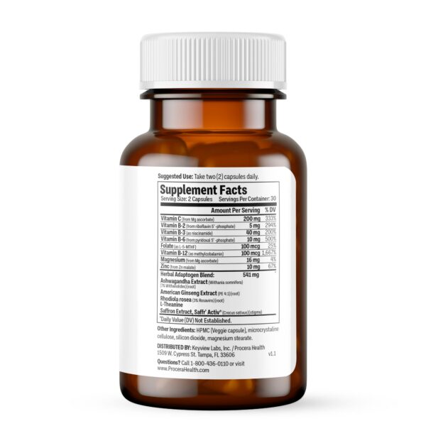 Frasco de Procera Mood Support para claridad y estabilidad mental