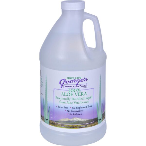 producto aloe vera georges destilado fraccional transparente botella