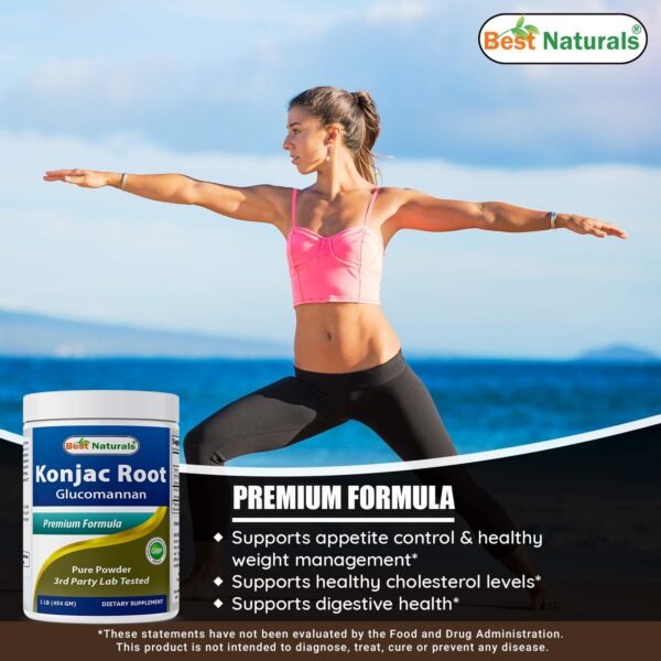 Producto Best Naturals glucomanano raíz konjac natural