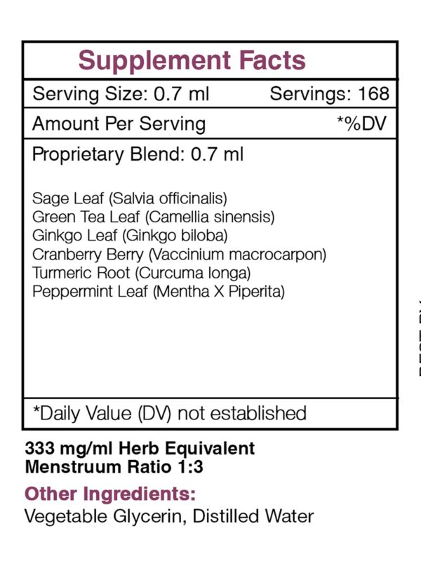 Version 1.0.0 Producto Desert Breeze sin alcohol en botella de tintura herbal