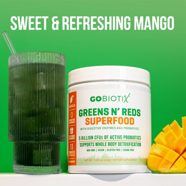 Suplemento en polvo orgánico GOBIOTIX superalimentos mango paquete