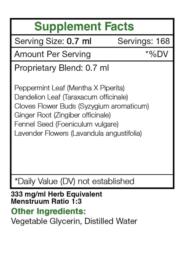 Version 1.0.0 Producto Intesti Secret tintura herbal para intestinos sensibles