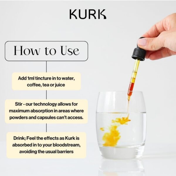 Producto Kurk aceite líquido cúrcuma 1 Fl Oz