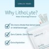 Producto LithoLyte caja con sticks potenciadores de agua