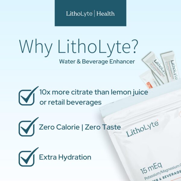 Producto LithoLyte caja con sticks potenciadores de agua
