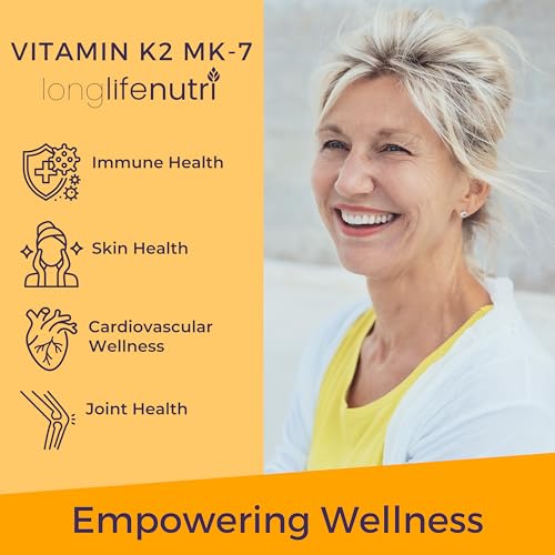 Producto LongLifeNutri K2 MK-7 y Urolithin A+ apoyo óseo