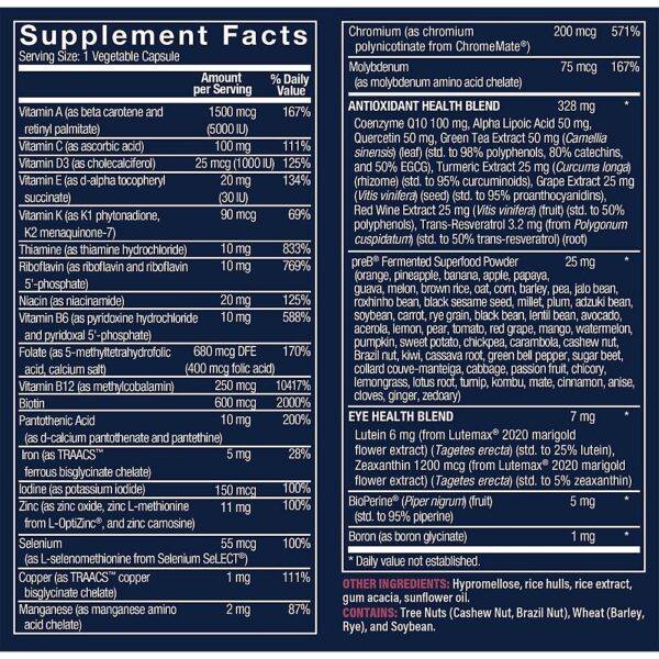 Version 1.0.0 producto multivitamínico bioactivo para mujer fórmula avanzada