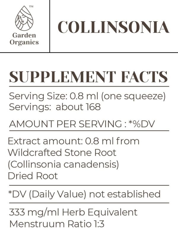 Version 1.0.0 Producto natural Collinsonia laboratorio verificado sin aditivos