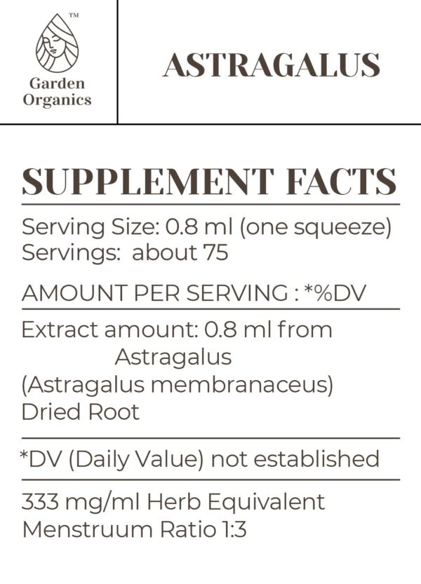 Producto natural sin aditivos tintura líquida de astrágalo