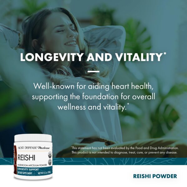 Producto orgánico host defense apoyo sistema inmune reishi