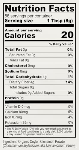 Version 1.0.0 Producto Anthony's Polvo de Canela Ceilán orgánico 1 libra