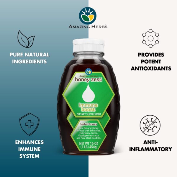 Version 1.0.0 Producto sin OGM y sin gluten miel Herbal Amazing Herbs